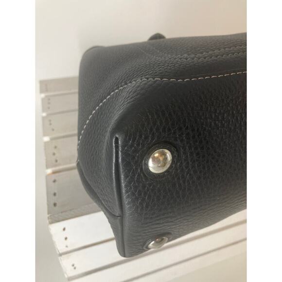 COACH 14425 LARGE BLACK PEBBLED LEATHER HANDBAG - Picture 6 of 14